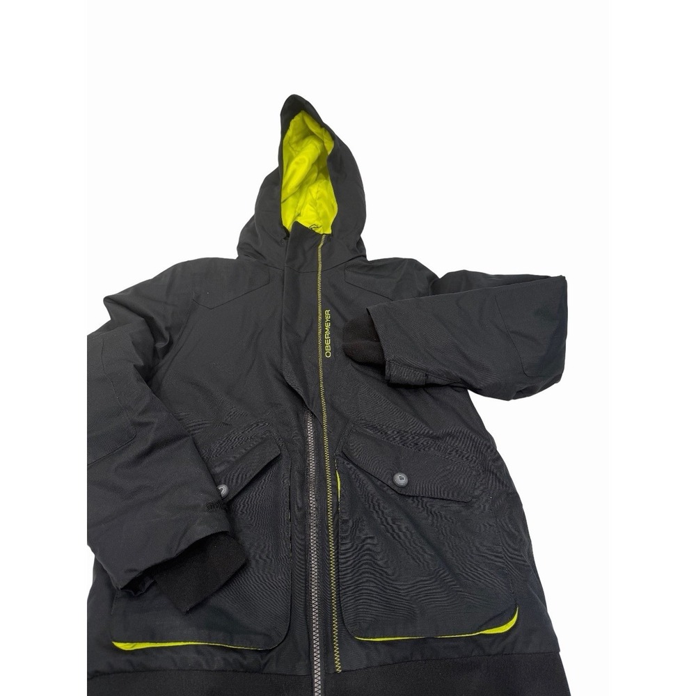 Obermeyer Kids Black Ski Winter Jacket Hooded Size Teen M 10